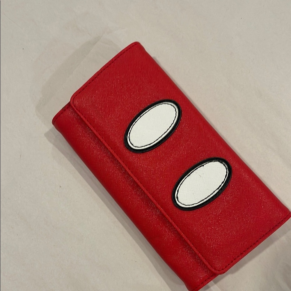 Disney Red Clutch with White Accents